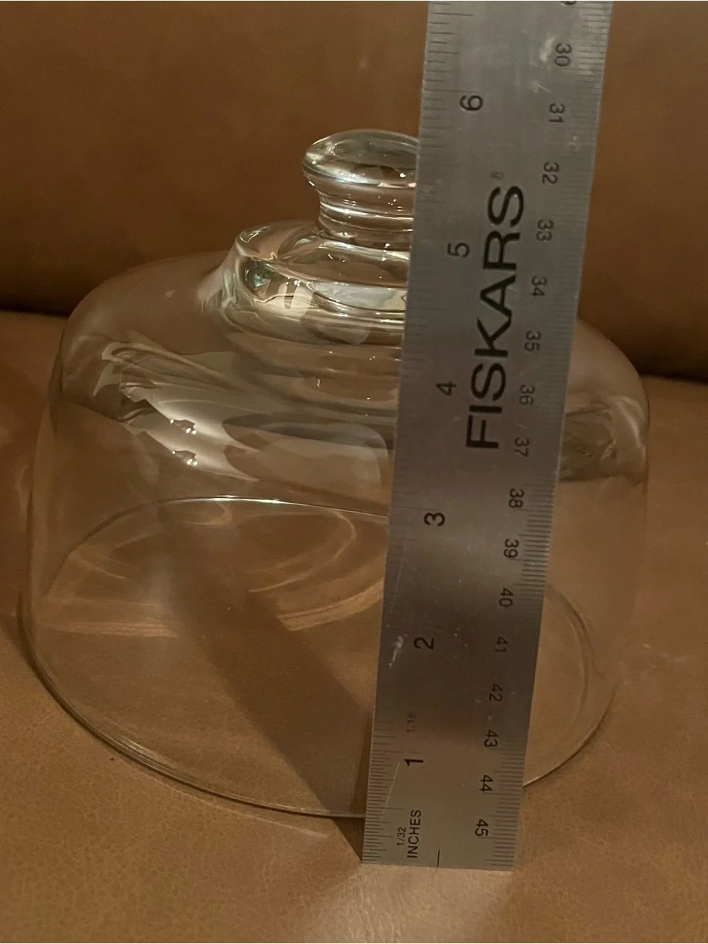 Dutch Garden White Marble Base w/ Glass Cloche Dome